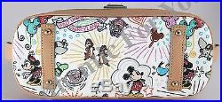 NEW Dooney & Bourke Walt Disney World White Sketch Zip Zip Shoulder Satchel