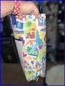 NEW ExclusiveDisney Parks THEMED Walt Disney World Printed Multicolor Tote Bag
