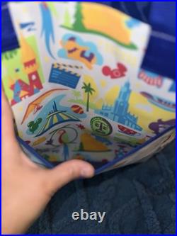 NEW ExclusiveDisney Parks THEMED Walt Disney World Printed Multicolor Tote Bag