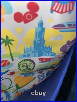 NEW ExclusiveDisney Parks THEMED Walt Disney World Printed Multicolor Tote Bag