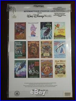 NEW Sealed Retro Attraction Poster Art From Walt Disney World Set of 12 Prints