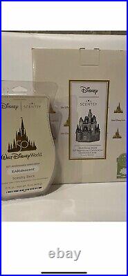 NEW Walt Disney World 50th Anniversary Cinderella Castle SCENTSY Warmer & Wax