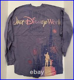 NEW Walt Disney World 50th Anniversary Oct 1 2021 Epcot Spirit Jersey Size LARGE