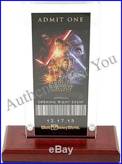 NEW Walt Disney World Star Wars The Force Awakens Opening Night Event Ticket