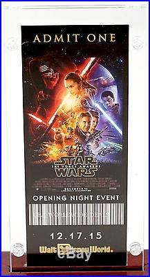 NEW Walt Disney World Star Wars The Force Awakens Openinig Night Event Ticket