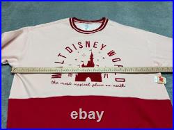 NEW Walt Disney World Sweater Adult Large Red Green Castle 1971 Christmas Parks