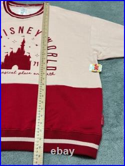 NEW Walt Disney World Sweater Adult Large Red Green Castle 1971 Christmas Parks