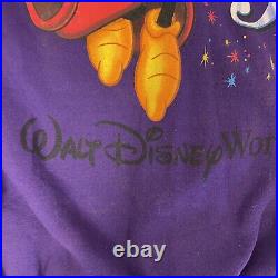 NOS Vtg 90's Walt Disney World 25 Yrs MAGIC Mickey Mouse WIZARD 50/50 Sweatshirt