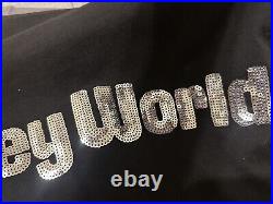 NWOT Walt Disney World Spirit Jersey Black with Silver Sequins Size M