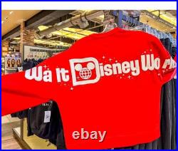 NWT! 2025 Disney Parks Walt Disney World Red Sorcerer Mickey Pullover Ladies L