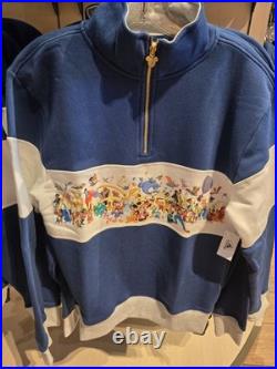 NWT! 2026 Disney Parks Walt Disney World Mickey And Friends Quarter Zip Adult