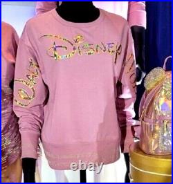 NWT Walt Disney World 50th Anniversary EARidescent Pink Pullover Sweat Shirt 2X