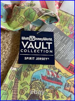 NWT Walt Disney World WDW Vault Retro 50th Anniversary Map Spirit Jersey L