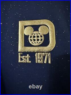NWT Walt Disney World Wishes Come True Blue Sparkle Spirit Jersey Medium