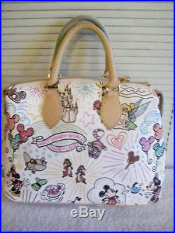 New Dooney & Bourke Walt Disney World Disneyland Sketch Handbag