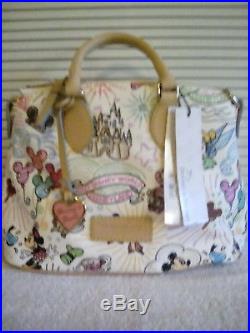 New Dooney & Bourke Walt Disney World Disneyland Sketch Handbag