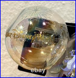 New WDW Walt Disney World 50th Anniversary Mickey Icon 4 Parks Glass Ornament