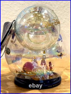 New WDW Walt Disney World 50th Anniversary Mickey Icon 4 Parks Glass Ornament