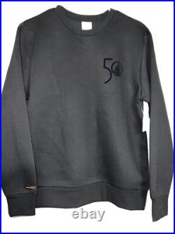 New Walt Disney World 50th Anniversary All Black Pullover Sweater Size Small