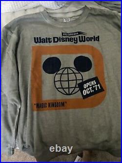 New Walt Disney World 50th Anniversary Vault Opening Day Sweatshirt Medium