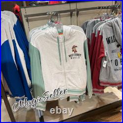 New Walt Disney World Tigger Zip Up Varsity Hoodie for Adults Green Size XL