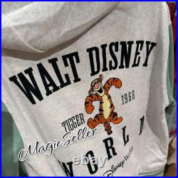 New Walt Disney World Tigger Zip Up Varsity Hoodie for Adults Green Size XL