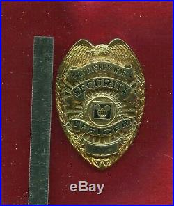 Obsolete Walt Disney World Security Officer Badge Not Issued Collectible Rare