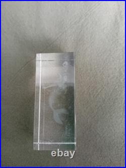 Official Walt Disney World Little Mermaid Laser Engraved Glass/Paperweight
