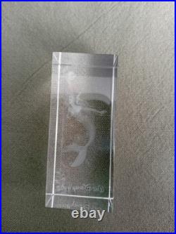 Official Walt Disney World Little Mermaid Laser Engraved Glass/Paperweight