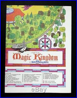 Original 1971 Walt Disney World Magic Kingdom Map