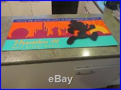Original 1996 Walt Disney World Mickey Mouse Marathon Race Sign Display RARE