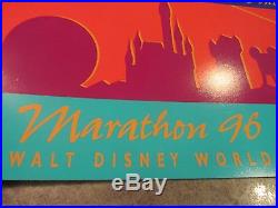 Original 1996 Walt Disney World Mickey Mouse Marathon Race Sign Display RARE