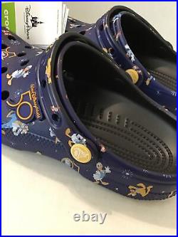 Original Walt Disney World 50th Anniversary Mickey Crocs Shoes M5/W7 HTF NWT