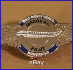 Original Walt Disney World MONORAIL Wings AUTHENTIC Pilot CAST MEMBER Pin