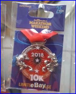 Pin Run Walt Disney World Marathon Weekend 2018 Medal Set of 6 Goofy Dopey Pluto