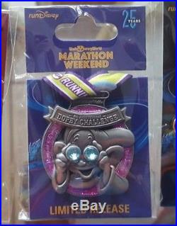 Pin Run Walt Disney World Marathon Weekend 2018 Medal Set of 6 Goofy Dopey Pluto
