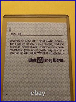 RARE 1987 Disney Paper Gift Certificate $25 With Brochure Like Disney Dollars