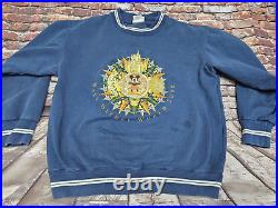 RARE 90's Vintage Walt Disney World Tour Sweatshirt Blue Crewneck Size M