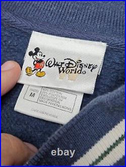 RARE 90's Vintage Walt Disney World Tour Sweatshirt Blue Crewneck Size M