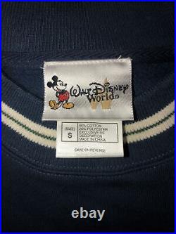 RARE 90's Vintage Walt Disney World Tour Sweatshirt NavyBlue Crewneck Size Small