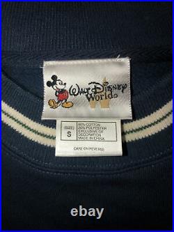 RARE 90s Vintage Walt Disney World Tour Sweatshirt NavyBlue Crewneck Size Small