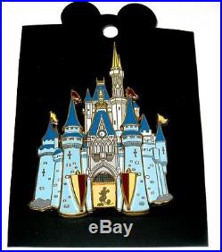 RARE Cast Member Retired Walt Disney World Pin Cinderella Castle 3D Mickey NEW
