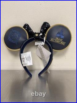 RARE Club 33 Walt Disney World NWT Blue Gold Loungefly Minnie Ears RARE Club 33 Walt Disney World NWT Blue Gold Loungefly Minnie Ears