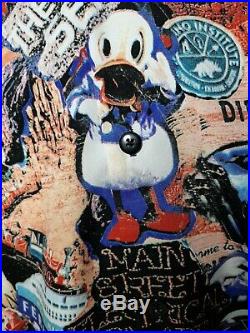 RARE DISNEY WORLD Mens XL Button Hawaiian Shirt Mickey Mouse Walt MINT! Vintage