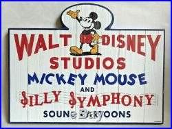 RARE Discontinued Walt Disney Animation Studios Sign Wood Disney World Parks