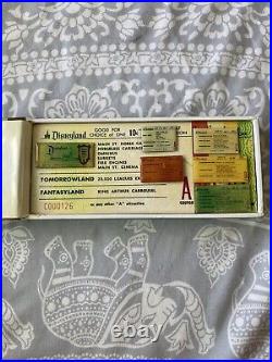 RARE Disneyland Special Guest Book Main Gate Adult Admission Ticket 6 Pin Set