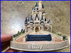 RARE Lilliput Lane 30th Anniversary Walt Disney World Cinderella's Castle Signed