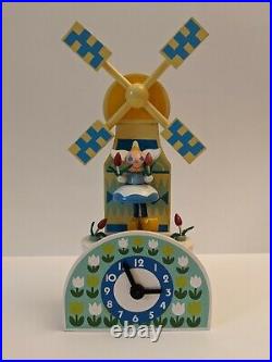 RARE Original It's a Small World Clock Mary Blair Walt Disney Prod. Works