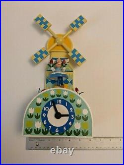 RARE Original It's a Small World Clock Mary Blair Walt Disney Prod. Works
