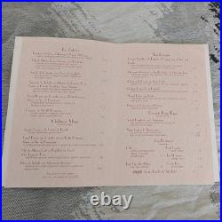 RARE SIGNED 3x Michelin Chef Paul Bocuse Vintage Walt Disney World Menu 1985